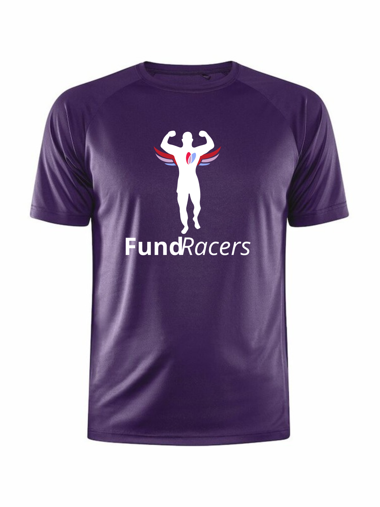 Craft CORE Unify t-shirt, herre, forside med FundRacers-logo