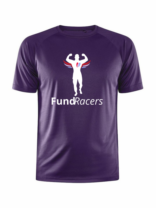 Craft CORE Unify t-shirt, herre, forside med FundRacers-logo
