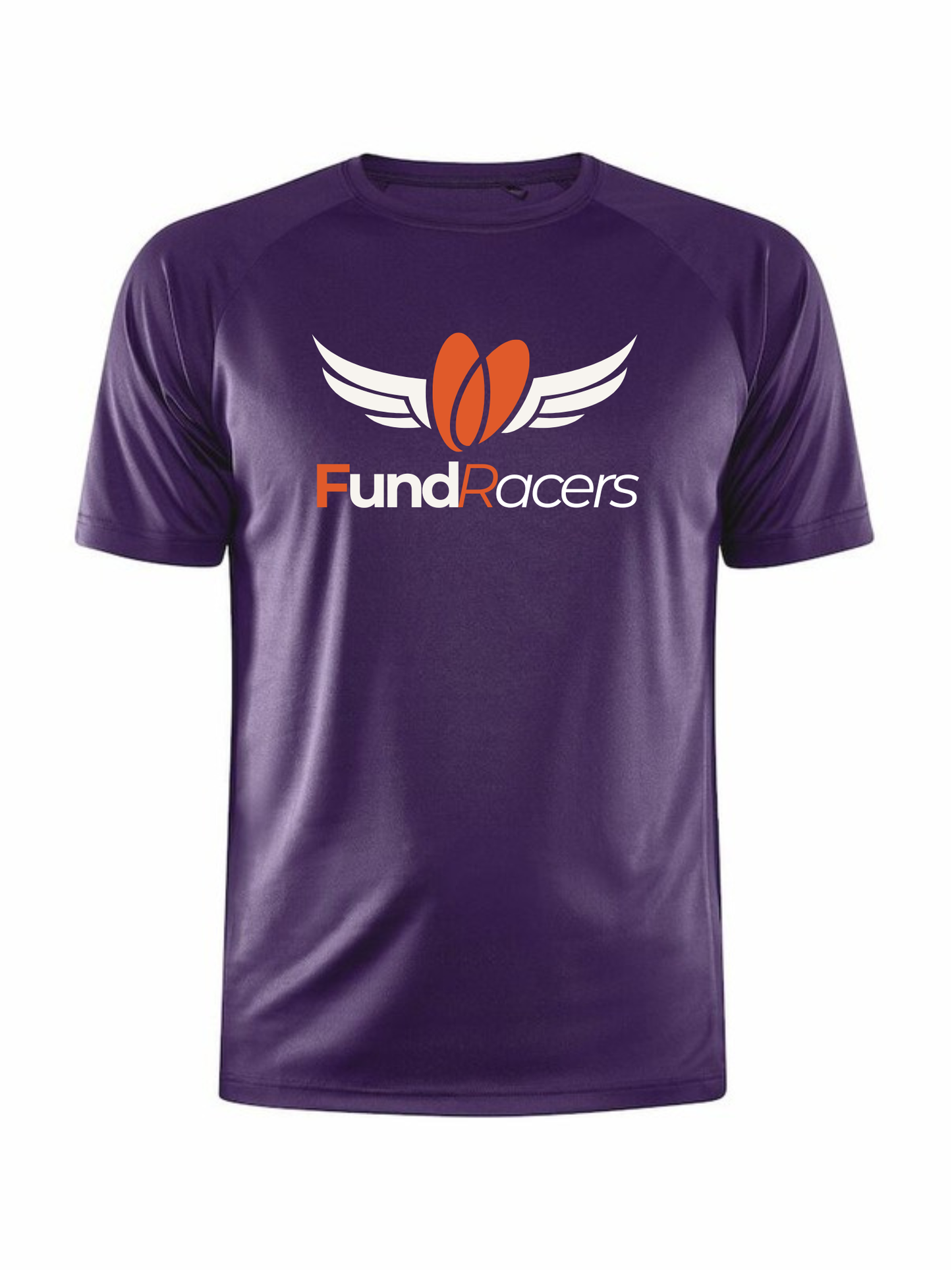 Craft CORE Unify t-shirt, herre, forside med FundRacers 3.0-logo
