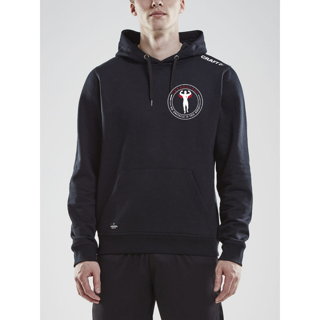 Craft Community Hoodie herre på model, lille logo