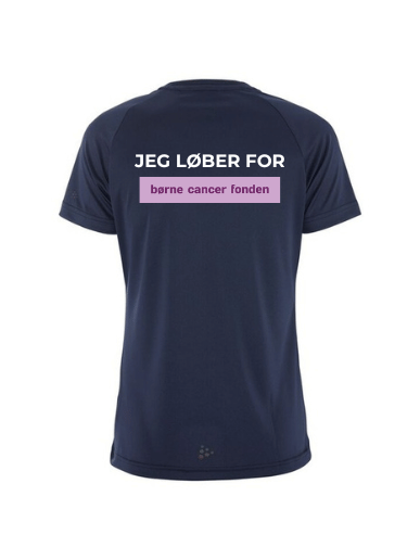 Run4Kids dame Navy ryg | Jeg løber for Børnecancerfonden | 1909879-390000