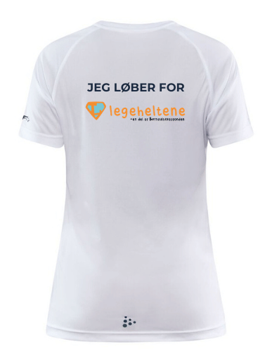 Børnecancerløbet dame Hvid ryg | Jeg løber for Legeheltene | 1909879-900000