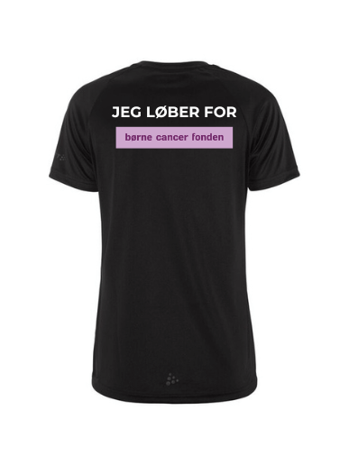 Børnecancerløbet dame Sort ryg | Jeg løber for Børnecancerfonden | 1909879-999000